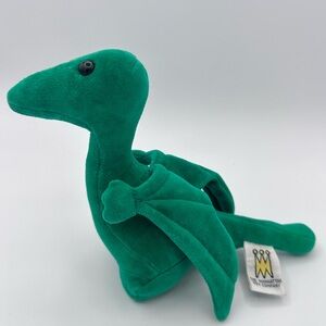 Manhattan Toy Company 1997 Green Velour Pterodactyl Dinosaur Plush